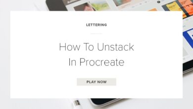 How to Unstack in Procreate
